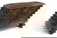 HIGHLY CARVED ITALIAN RENAISSANCE TRUNK