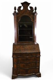 LARGE ITALIAN BURLED SECRETARY