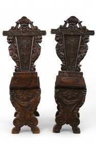 PAIR OF ITALIAN "SGABELLO" CHAIRS