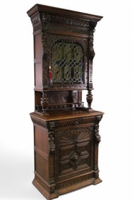 CARVED RENAISSANCE NARROW SIDEBOARD