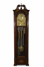 5 TUBE HERSCHEDE WHITTIER GRANDFATHER CLOCK