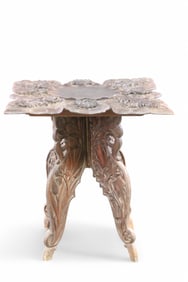ANGLO INDIAN CARVED SIDE TABLE