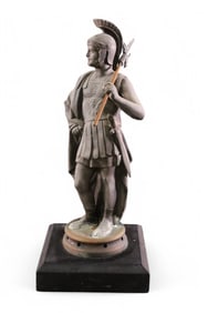 SPELTER ROMAN SOLDIER STATUE