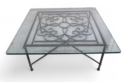 IRON BASE COFFEE TABLE