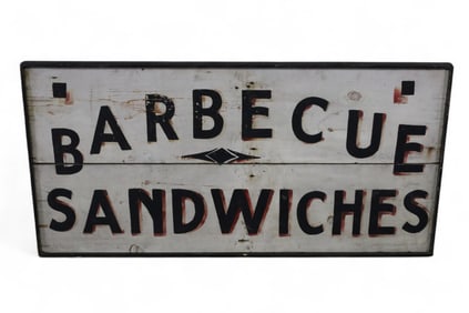 BARBECURE SANDWICHES WOOD SIGN