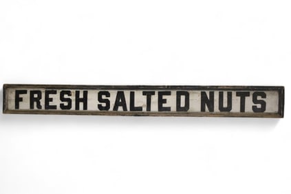 FRESH SALTED NUTS WOOD SIGN