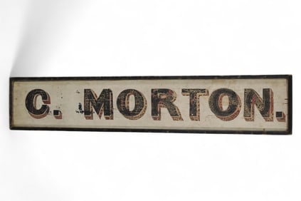 C. MORTON WOOD SIGN