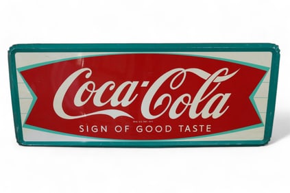COCA-COLA "SIGN OF GOOD TASTE" METAL SIGN (TAC)