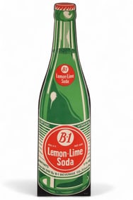 B-1 LEMON-LIME SODA METAL BOTTLE SIGN (TAC)