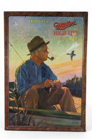 MILLER HIGH LIFE MILWAUKEE BEER METAL SIGN (TAC)