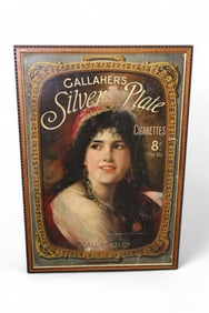 CALLAHER'S SILVER PLATE CIGARETTES POSTER