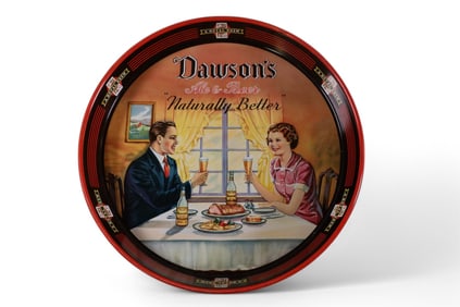 DAWSON'S ALE & BEER METAL TRAY (TAC)