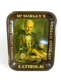 McSORLEY'S BEER & CREAM ALE METAL TRAY (TAC)