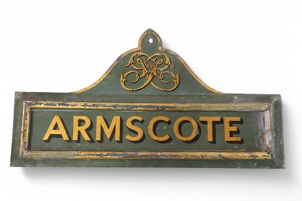 ARMSCOATE EUROPEAN METAL SIGN