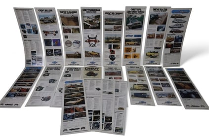 APPROX 20 1981 CHEVROLET DEALER POSTER SET