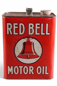 RED BELL 2 GALLON MOTOR OIL CAN