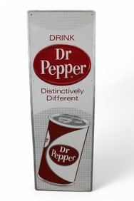 DRINK DR. PEPPER W/  CAN LOGO METAL SIGN (TAC)