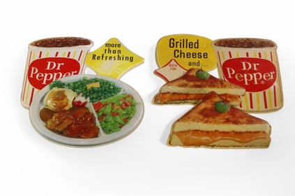 2-DR. PEPPER PLASTIC-FORM SIGNS