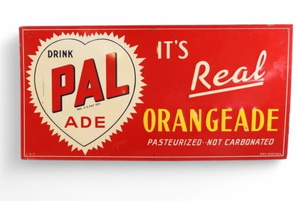 DRINK PAL ADE ORANGEADE METAL SIGN (TAC)