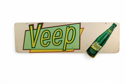 VEEP (COKE) W/ BOTTLE METAL SIGN (TAC)
