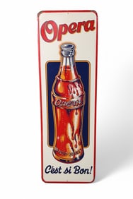 OPERA W/ BOTTLE LOGO METAL SIGN (TAC)
