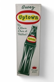 UPTOWN W/ BOTTLE METAL SIGN (TAC)