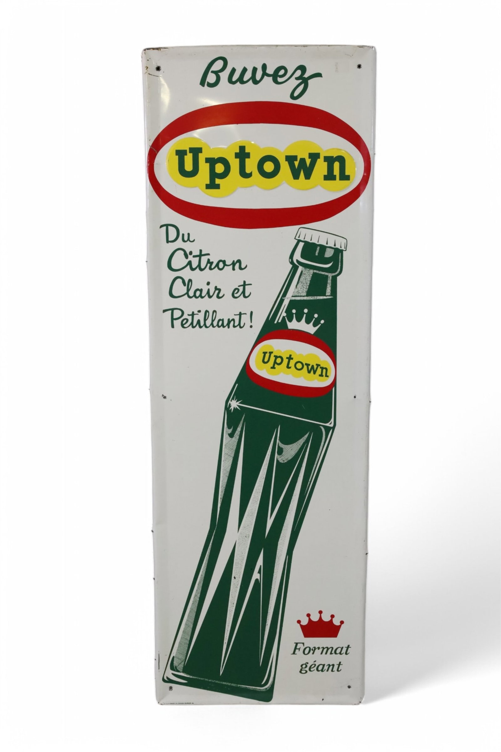 UPTOWN W/ BOTTLE LOGO METAL SIGN (TAC) (1 of 3)