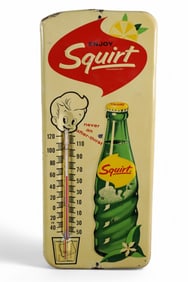 SQUIRT W/ BOTTLE & LOGO METAL THERMOMETER (TAC)