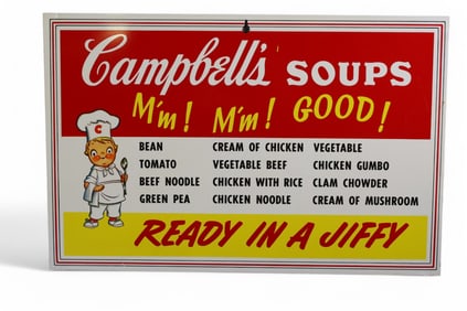 CAMPBELL'S SOUPS W/ LOGO METAL SIGN (TAC)