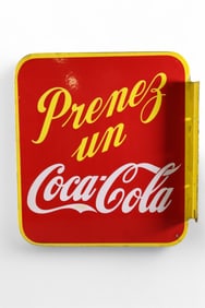 FRENCH/CANADA COCA-COLA PORCELAIN SIGN (TAC)