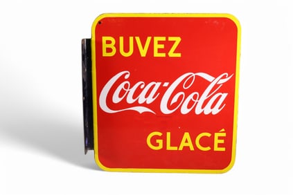 FRENCH/CANADIAN COCA-COLA PORCELAIN SIGN (TAC)