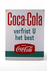DRINK COCA-COLA PORCELAIN SIGN (TAC)