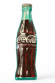 LARGE COCA-COLA BOTTLE METAL SIGN (TAC)