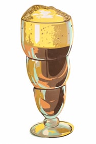 SMALL COCA-COLA MALT METAL SIGN (TAC)