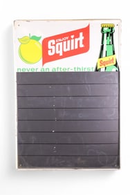 ENJOY SQUIRT W/ BOTTLE & LEMON METAL SIGN (TAC)