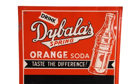 DRINK DYBALA'S ORANGE SODA METAL SIGN (TAC)