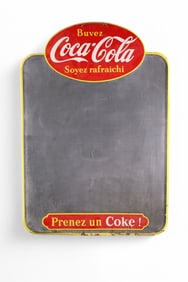 FRENCH CANADIAN COCA-COLA MENU SIGN (TAC)