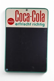 GERMAN COCA-COLA MENU SIGN (TAC)