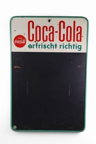 GERMAN COCA-COLA MENU SIGN (TAC)