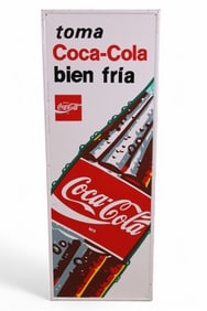 SPANISH COCA-COLA METAL SIGN (TAC)