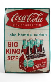 COCA-COLA "KING SIZE" METAL SIGN (TAC)