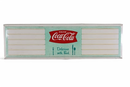 LARGE COCA-COLA METAL BOARD SIGN (TAC)