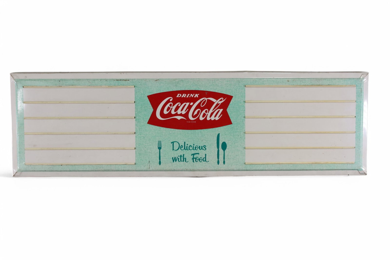 LARGE COCA-COLA METAL BOARD SIGN (TAC) (1 of 6)