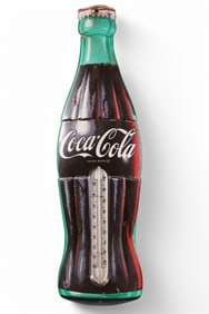 COCA-COLA BOTTLE METAL THERMOMETER (TAC)