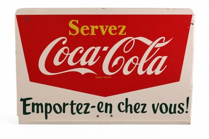 FRENCH/CANADIAN COCA-COLA METAL RACK SIGN (TAC)