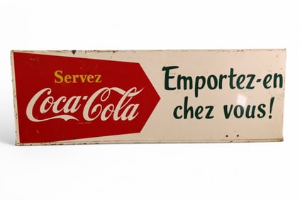 FRENCH/CANADIAN COCA-COLA METAL SIGN (TAC)