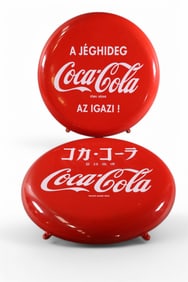 HUNGARIAN & JAPANESE COCA-COLA PORCELAIN SIGNS