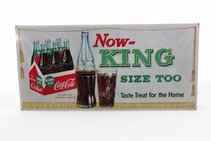 COCA-COLA KING SIZE CARDBOARD POSTER (TAC)