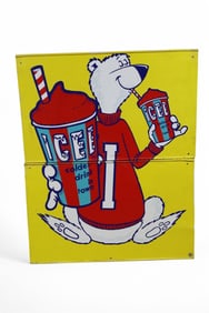 2-PIECE ICEE W/ LOGO METAL SIGN (TAC)
