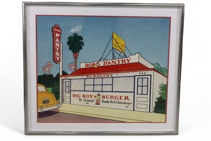 LARGE BOB'S BIG BOY BOB'S PANTRY FRAMED PRINT